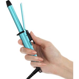 Travel Size Mini Curling Iron, Dual Voltage 1/2 Inch Ceramic Mini Hair Curler for Short Hair, Infused with Keratin & Argan Oil, Travel Curling Iron with Storage Bag