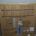 Cumbor 29.7-48" Baby Gate for Stairs, Mom's Choice Awards Winner-Dog Gate for Doorways, Auto Close Safety Pet Gate for Dogs Indoor, Easy Install Pressure Mounted Child Gate with Walk Thru Door, Brown