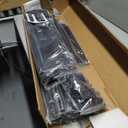 MAYOLIAH 6 Panel Folding Privacy Screen 9ft Wide, 6ft Tall Partition Room Divider Portable Office Walls Dividers, Black