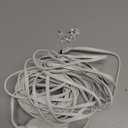 Weatherproof Power Cord for Ring Outdoor Cam Plus/Ring Spotlight Cam Plus/Pro (Battery), 40Ft USB-C Flat Outdoor Charging Cable Continuously Power Your Camera, White