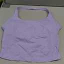 TRYTO Impact Halter Top Sports Yoga Tanks Women Workout Fitness Gym Outdoor Running Tank Tops Lilac, X-Large