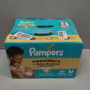 Pampers Swaddlers Diapers, Size 0 (up to 10 lbs), 84 Count, Absorbent, Keeps Baby Dry and Comfortable, Skin Safe Disposable Baby Diaper 