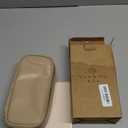 Vlando Travel Makeup Bag,Small Makeup Bag for Women,Gifts for Women Girls, Makeup Pouch Purse Travel Essentials Toiletries-Toffee