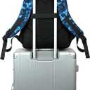 School Backpack for Boys Kids Bookbags Cool Camo Prints Elementary School Bags Travel Back Pack (Blue Graffiti)