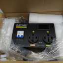 NEMA 14-50R (4 Prong) Dryer Splitter with Breaker -Rated for 24A Max,240V Dryer Splitter for EV,NEMA 14-30 to 14-50 Auto Switch for Dryer & EV,Fast Charge for 2 EVs,Prioritizing Left-Side Power Supply