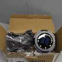 Solar Underground Outdoor Lights IP65 Waterproof, Rechargeable 500mAh NI-MH Battery LED Landscape Lighting, 0.2W Solar Panel Black Garden Path Lights for Yard(Warm Light, 8 Pack)