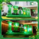 8FT St Patricks Day Inflatables Decorations, Built-in LED Lights Inflatable Irish Letters with Shamrock & Gold Coin Pot & Gold Coins Outdoor St Patricks Day Holiday Lawn Yard Garden Patio Dcor (8FT)