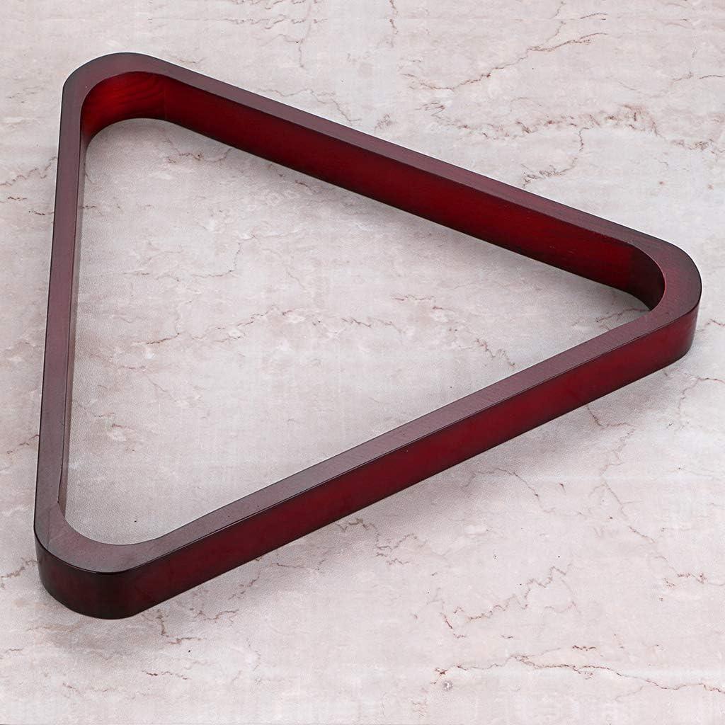 OwnMy Set of 1 Wooden Billiard Ball Rack Set, Vintage Solid Wood Billiard 8-Ball Triangle Rack & 9-Ball Diamond Rack Table Pool Ball Racks (Red)
