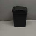 Bathroom Small Trash Can with Lid, 2.6 Gallon Touchless Automatic Garbage Can Slim Waterproof Motion Sensor Smart Trash Bin for Bedroom, Office, Living Room-Black