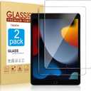 2 Pack Screen Protector for iPad 9th 8th 7th Generation 10.2 Inch,Tempered Glass Film for iPad 9 8 7 (2021/2020/2019),Case Friendly & Apple Pencil Compatible