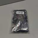 DZS Elec 2000pcs 3" Plastic Fastener Hang Tag Snap Lock Round Head Hand Threading Pin Button for Retail Clothing Black