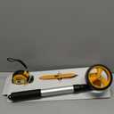 Rolling Measuring Wheel in Feet, Digital Measuring Wheel for Construction, Walking Measuring Wheel, Measure Wheel with Tape Measure and Level Ruler, One Key to Reset, 4 Inch, Up to 9999Ft