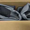 Rubbermaid Leather Car Seat Cover Universal Front Seat Cover, Airbag Compatible, Easy to Install, Water-Resistant and Durable Automotive Seat Cover for Cars, Trucks, SUVs, Vans Gray