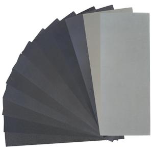 24 PCS Sand Paper, Wet Dry Sand Paper Variety Pack Sandpaper 12 Grits Assorted for Wood Metal Sanding, 120/150/180/240/320/400/600/800/1000/1500/2500/3000 Grit