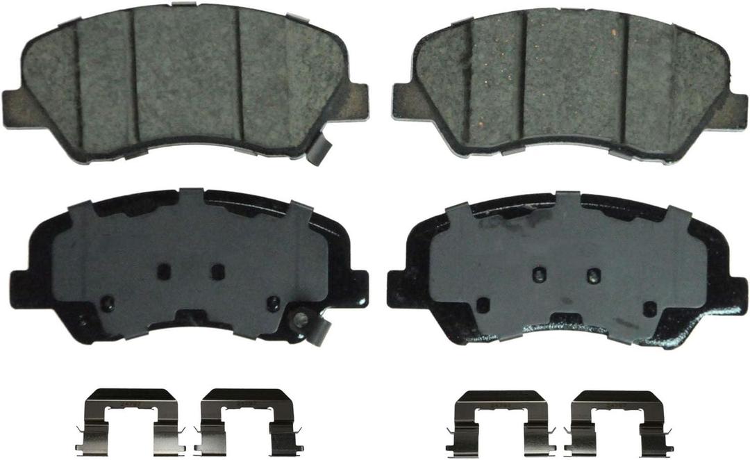 Wagner QS ZD1593 Disc Brake Pad Set, Chamfered Edges for Smooth, Quiet Stops, Fits 20122019 Hyundai Accent