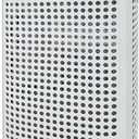 Laundry Basket with Wheels & Lid, Rolling Clothes Hamper with Lid for Laundry Room, College Dorm, Bathroom, Bedroom - Ventilated Plastic Storage Basket with Handle, White (Medium)