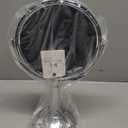 JERDON Two-Sided Tabletop Makeup Vanity Mirror - 10X-1X Magnification & Swivel Design - 6-Inch Diameter Portable Mirror  Polished Chrome Finish - Model JP910CB