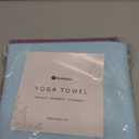 Eunzel 2 Pack Hot Yoga Towel Non Slip Yoga Mat Towel Non-Slip Sweat Absorbent Microfiber Towel for Hot Yoga, Pilates and Workout 72" x 26.5", Blue/Purple