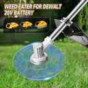 Cordless Weed Trimmer for Dewalt Max Battery,150cm/59in Brushless Electric Weed Wacker for Lawn, Yard, Garden, (Tool only)