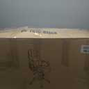 FDW Office Chair Computer High Back Adjustable Ergonomic Desk Chair Executive PU Leather Swivel Task Chair with Armrests Lumbar Support (Dark Black)