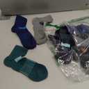 6 Pairs Merino Wool Ankle Running Hiking Socks Compression Support Breathable Thick Cushion No Show Socks for Women Men (M, Color Mixed (quarter Socks)