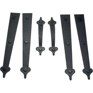 Household Essentials Garage Handle and Hinge Magnets  Decorative Magnetic Hardware Steel Doors, Easy Installation, Durable & Weatherproof, Set of 6 (One Size)