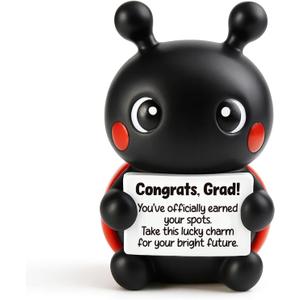 Ladybug Lucky Charm for Grads Inspirational Encouragement Unique Gift Thoughtful Presents Graduation Congratulatory Keepsake for Graduate Students Her Him 2026