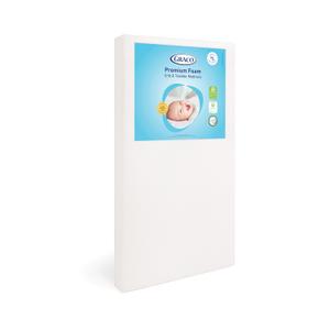 Graco Premium Crib & Toddler Mattress  GREENGUARD Gold Certified, CertiPUR-US Certified Foam, Machine Washable Cover with 100% Waterproof Surface, Fits Standard Full Size Baby Crib and Toddler Bed
