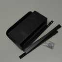 2 Metal Bifold Door Locks Adjustable Double Door Lock Kit (Fits 0.6"  2" Folding Door) HeavyDuty Child & Pet Proof Safety Lock for Closet,Cabinet,Pantry, RustResistant No Drill Installation, Black