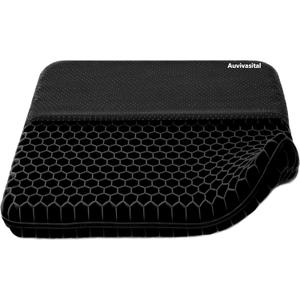 Plus Size Gel Seat Cushion for Long Sitting, Extra Large and Thick Pressure Relief Seat Cushion for Back, Hip, Sciatica, Tailbone Pain, Use for The Office, Car, Wheelchair, Stadium.(Black)