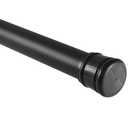 Design House Shower Curtain Rod, Adjustable Tension Shower Rod, 36-Inch to 63-Inch, Expandable, Matte Black, 582783