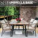 US Weight 40 Pound Umbrella Base - Weighted Umbrella base For Use With Patio Table Heavy Duty Base- Made in the USA