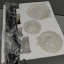 Fiqevs Upgraded Dimmable 3 Globe Mid Century Modern Floor Lamp, 3 x 3000K Warm Light LED Bulbs Included, Matt Black Standing Lamp with Sphere Glass Shade, Vintage Tall Lamp for Living Room, Bedroom