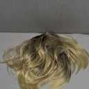 Kaneles Mens Blonde Wig Straight Side Part Natural Hair Replacement Synthetic Costume Halloween Hair Wigs