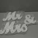 Canlierr Rustic Mr and Mrs Sign for Wedding Table, 31in Light up Large White Mr and Mrs Sign Wooden Letters, Miss Decoration for Anniversary Wedding & Engagement, Gifts for Anniversary Engagement