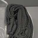 Waffle Weave Shower Curtain - Charcoal Gray Cotton Fabric Texture Heavyweight Shower Curtains for Bathroom,Washable,72Wx72L