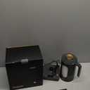 Electric Tea Kettle, INTASTING Glass Electric Kettle with tea Infuser and Precise knob temperature control, 1200W Fast Heating, BPA-Free, Easy to Clean, for Tea and coffee, 1 Liter (Dark Gray)