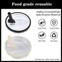 32 oz Tumbler Flip Straw Lid Replacement Fit for HydroJug Traveler Only,2 Pack Leak Proof for HydroJug Lid Replacement Spill Proof Reusable Tumbler Cover Compatible with 32oz Cup Accessories (Black)