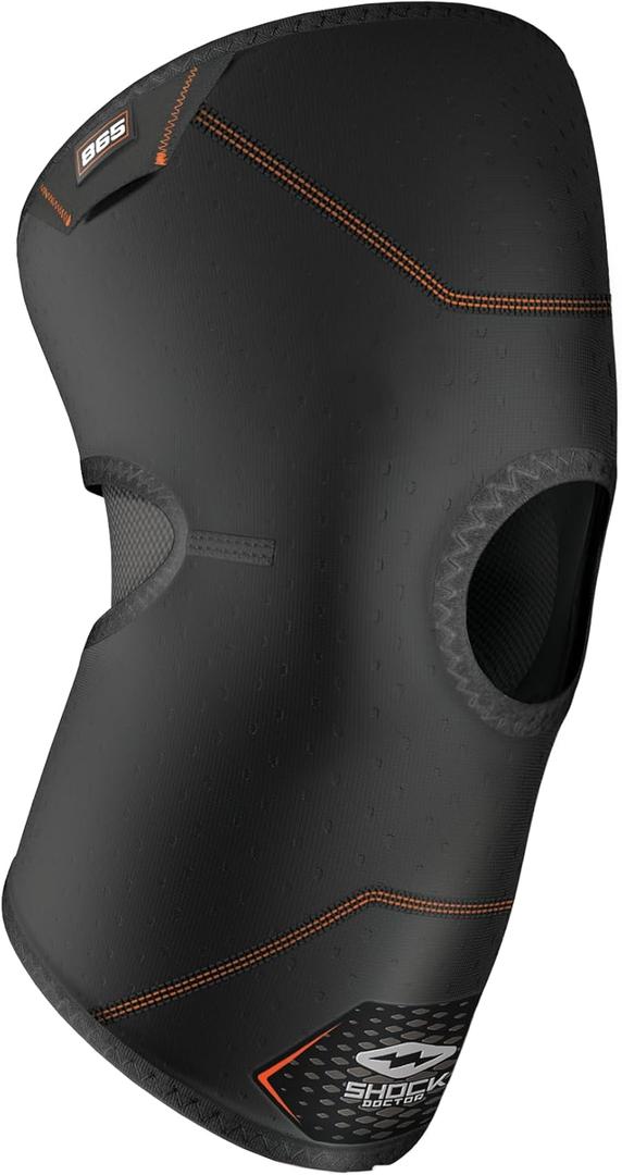 Shock Doctor Knee Brace Compression Sleeve Support (1 Unit). Helps Pain / Healing from Arthritis, Bursitis, Tendonitis, Meniscus Tear, Patella Alignment and more. For Basketball, Football, Running and most Sports. Increases Blood Flow. Knee Wrap for Men and Women, Left or Right Leg. (MEDIUM)