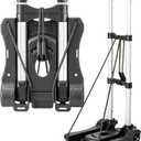 Small Folding Hand Truck Dolly with 2 Wheels, Lightweight Aluminum Foldable Luggage Cart, Collapsible Cart Portable Dolly for Airport Travel Moving Use