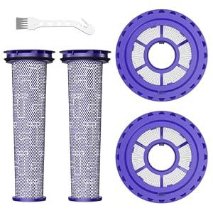 Filters Replacement for Dyson DC41 DC65 DC66 UP13 UP20 UP30 Animal, Multi Floor and Ball Vacuum Ball Animal 2 Ball Animal 3, 2 Pack Post Filters & 2 Pack Pre Filter Replacement Parts