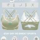 RUNNING GIRL Sports Bras for Women,Padded Sports Bra Tank Top Sexy Crisscross Back High Impact Longline Workout Yoga Bra (S)