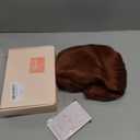 LONAI Retro Brown Wig 50s 60s 70s Wig with Bangs for Women Synthetic Hair for Halloween Costume Party (shoulder Length)