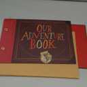 Scrapbook Photo Album,Our Adventure Book, Embossed Words Hard Cover Movie Up Travel Scrapbook for Anniversary, Wedding, Travelling, Baby Shower, etc (Adventure Book)