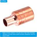 PATIKIL Copper Refrigerant Distributor, 2 Pack 1/8 x 1/2 Inch 4 Hole Joints Refrigerant Splitter Diverter Liquid Separator for Air Conditioner External Unit