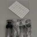 Airless Pump Tottles Travel,Travel Toiletry Containers,Lotion Dispenser with Pump,Small Pump Bottle (Black, Black-50ml)