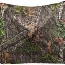 Ameristep Throwdown Ground 3D Leafy Die-Cut Camo Ultra-Compact Easy-Setup Three-Panel Low-Noise Run-and-Gun 2-Person Hunting Blind