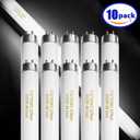 Konideke 10 Pack, F32T8/865 Fluorescent Light Bulb 48 Inch Daylight 32 Watt, T8 Fluorescent Bulb 4 Foot, 2800 Lumens G13 Medium 6500K Bi-Pin Base