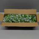 RECUTMS 2Pcs Artificial Hanging Flowers for Outdoor Decoration Fake Hanging Plants Faux White Flowers Artificial UV Resistant Plastic Greenery Vines Ivy for Outdoor Indoor Garden Party DecorWhite