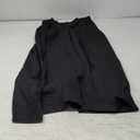 OYOANGLE Men's Baggy Wide Leg Pants Zipper Fly Pleated Trousers Business Casual Dress Pants with Pocket (Black)